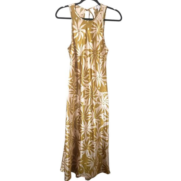 HOUSE OF HARLOW 1960 Satin Floral Midi Dress Medium‎ - Picture 1 of 6